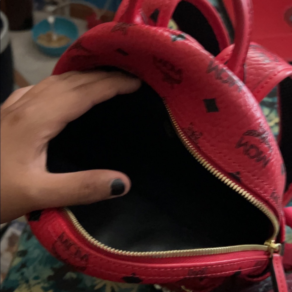 MCM stud backpack